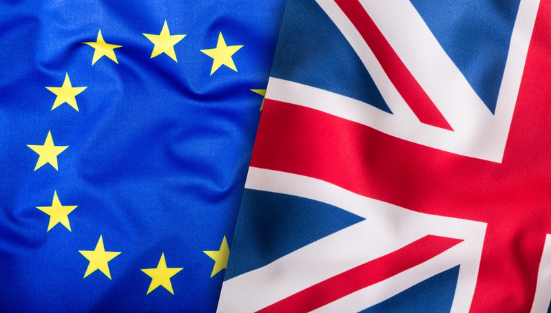 Union Flag and Euopean Stars Flag