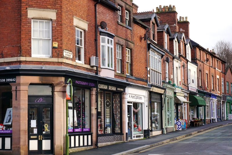 Leek High Street Staffordshire UK