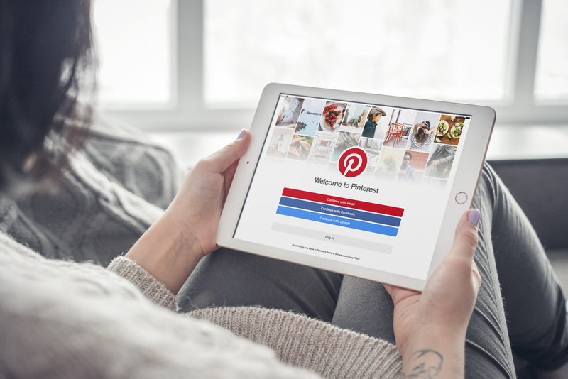 Pinterest on an ipad