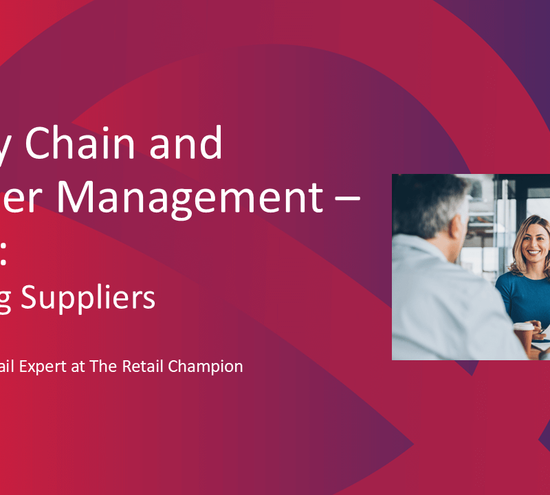 Retail Champion Supply Chain Playbook