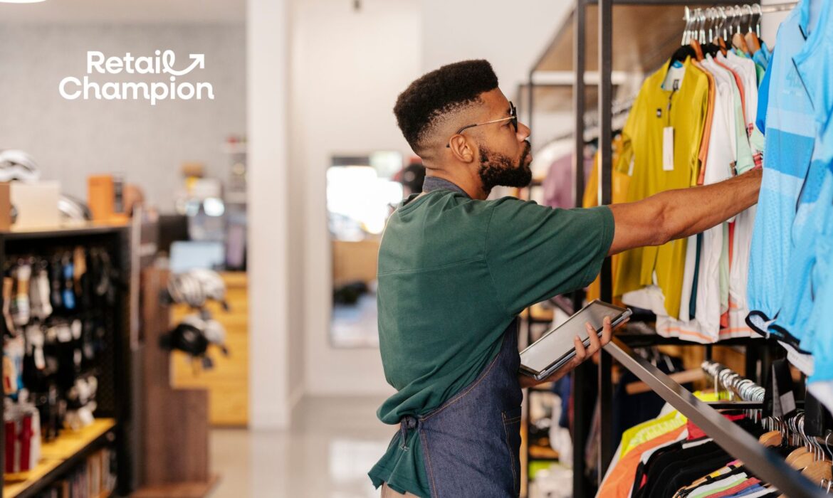 Retail Worker with ipad checking stock